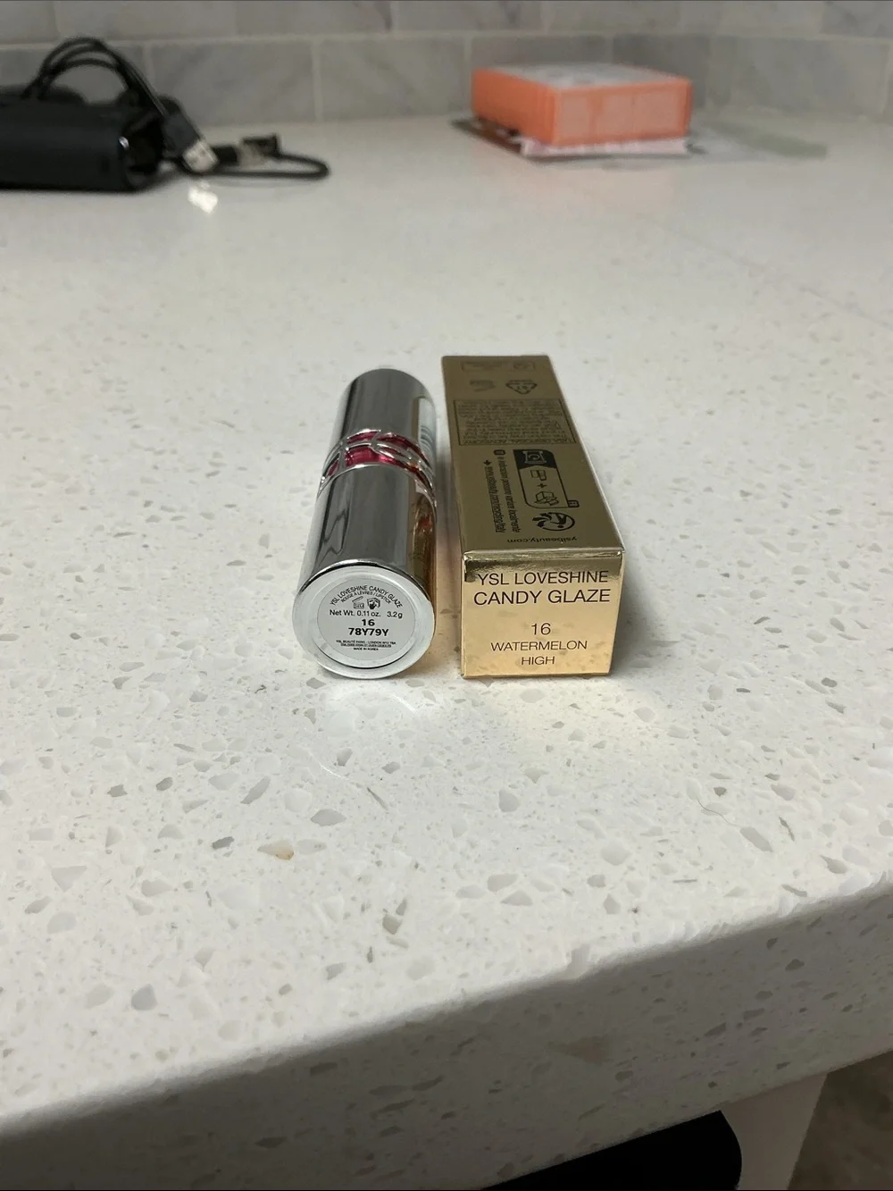 YSL Candy Glaze Lip Gloss Stick-Watermelon High